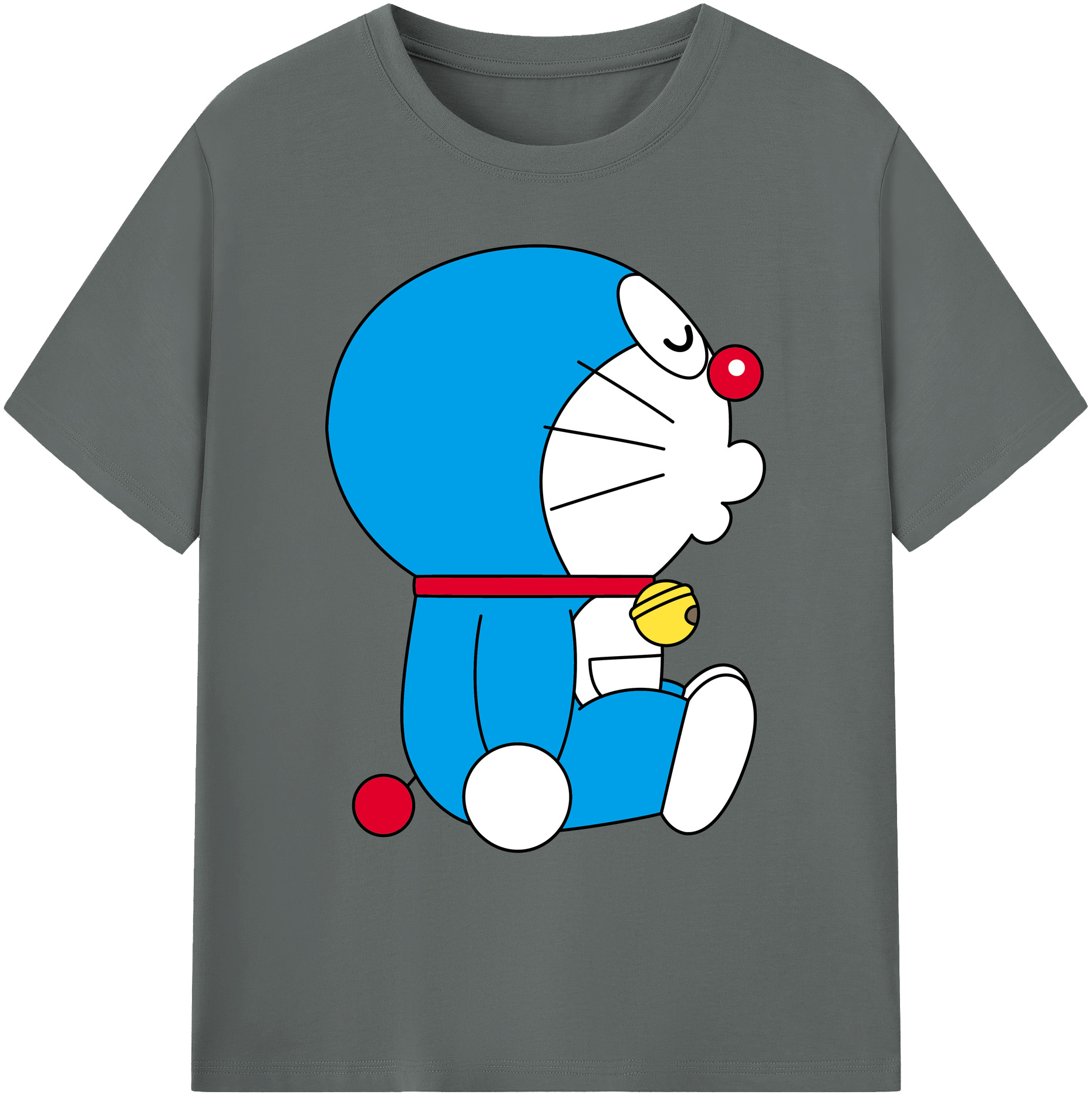 （画像用） ドラえもん Doraemon 綿100％ メンズ半袖Tシャツ｜肌触りやわらか＆通気性